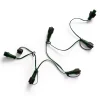 Connettore cavo verde 6 ghirlande sistema LED Collegabili