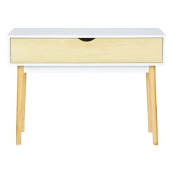 Consolle in legno (H75 cm) Hortense Bianca