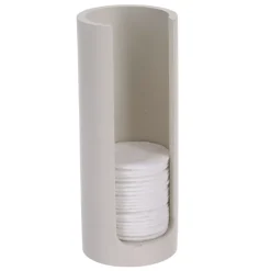 Contenitore porta dischetti di cotone (H17 cm) Japandi Beige