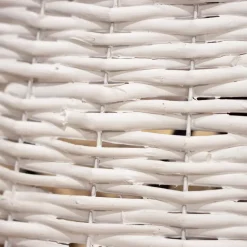 Copri base albero vimini (D57 cm) Salice intrecciato Bianco