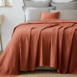 New Copriletto cotone nido d'ape Maya Plaid E Teli Copritutto|Copriletti, Trapuntine E Runner Letto