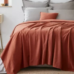 Discount Copriletto cotone (180 x 220 cm) Léa Plaid E Teli Copritutto|Copriletti, Trapuntine E Runner Letto