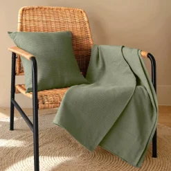 Hot Copriletto cotone (180 x 220 cm) Léa Plaid E Teli Copritutto|Copriletti, Trapuntine E Runner Letto