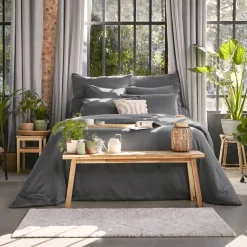 Discount Coprimaterasso in lyocell Tencel™ lavato (260 x 240 cm) Olivia Granito Copripiumini|Completi Letto
