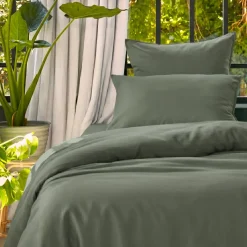 Hot Coprimaterasso in lyocell Tencel™ lavato (140 x 200 cm) Olivia Copripiumini|Completi Letto