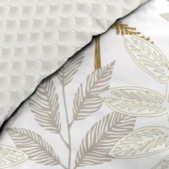 Sale Copripiumino e due federe in cotone Raoni Tortora Copripiumini|Completi Letto