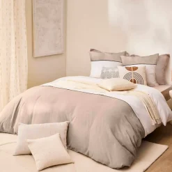 Clearance Copripiumino e due federe in cotone (240 x 220 cm) Gabrielle Copripiumini|Completi Letto