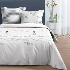 Best Copripiumino e due federe in cotone (240 x 220 cm) Bordemer Completi Letto