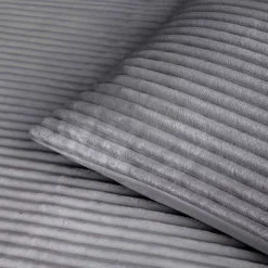 Outlet Copripiumino e due federe in flanella Veloutea Grigio Copripiumini|Completi Letto