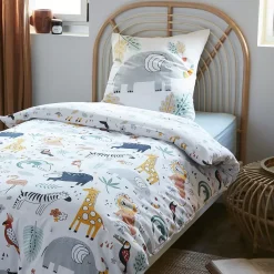 Hot Copripiumino e due federe per bambini in cotone Savana Biancheria Da Letto Bambini
