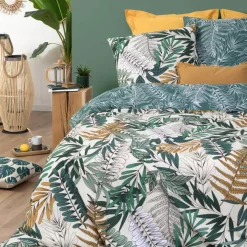 New Copripiumino e due federe quadrate cotone (260 cm) Tropik Copripiumini|Completi Letto