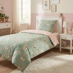 Clearance Copripiumino e federa per bambini in cotone (140 x 200 cm) Fata Biancheria Da Letto Bambini