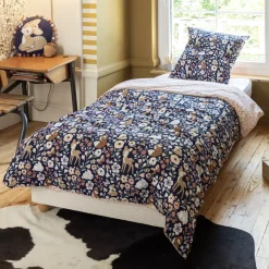 Sale Copripiumino e una federa bambino cotone (140 x 200 cm) Forêt enchantée Biancheria Da Letto Bambini