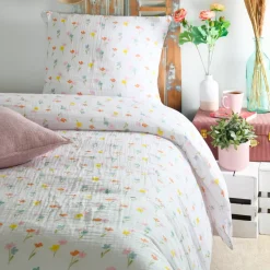 Online Copripiumino e una federa in doppio cotone (140 x 200 cm) Heloise Copripiumini|Completi Letto