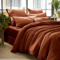 Discount Copripiumino garza di cotone (240 x 220 cm) Gaïa Copripiumini