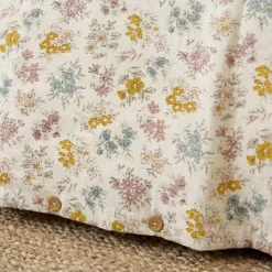 Hot Copripiumino in garza di cotone reversibile Gaïa Aquarelle Multicolore Copripiumini