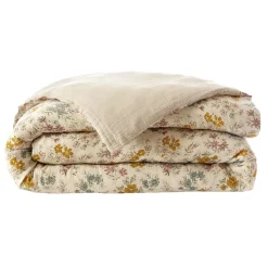 Hot Copripiumino in garza di cotone reversibile Gaïa Aquarelle Multicolore Copripiumini