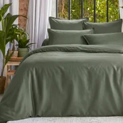 Outlet Copripiumino in lyocell Tencel™ lavato (240 x 220 cm) Olivia Copripiumini|Completi Letto
