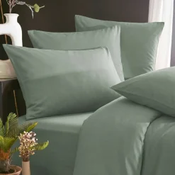 Clearance Copripiumino in lyocell Tencel™ lavato (140 x 200 cm) Olivia Copripiumini|Completi Letto