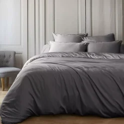 Online Copripiumino in raso di bambù (240 x 220 cm) Sienna granito Copripiumini