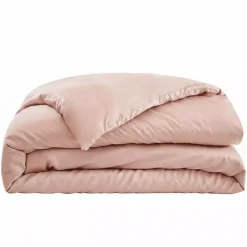 Outlet Copripiumino in satin di bambù (140 x 200 cm) Sienna Rose blush Copripiumini