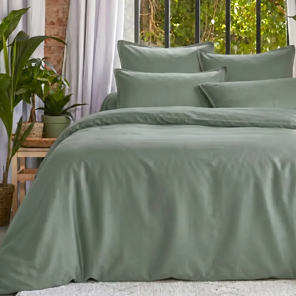 Best Copripiumino lyocell Tencel™ lavato (260 x 240 cm) Olivia Copripiumini|Completi Letto