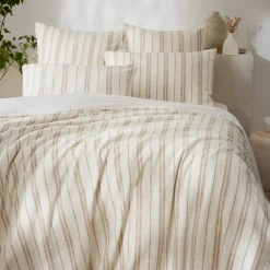 Sale Copripiumino reversibile in cotone texturizzato e percale (240 x 220 cm) Alice Copripiumini