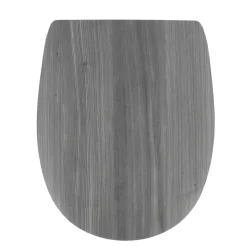 Copriwater 18 pollici in MDF Effetto Doghe Grigio