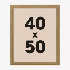 Cornice per foto da parete in legno (40 x 50 cm) Alix Marrone