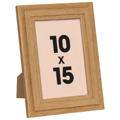 Cornice per foto da parete in legno (10 x 15 cm) Alix Marrone