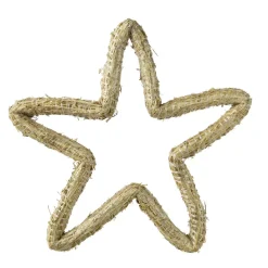 Corona di Natale in paglia (D42 cm) Stella da decorare