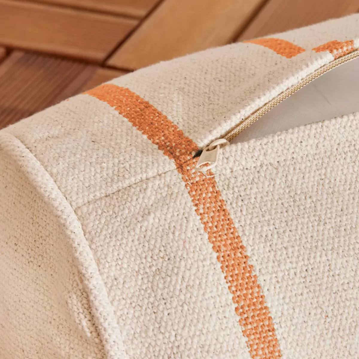 Sale Cuscino da esterno in tela di cotone cilindrico (45 x 20 cm) Ocealys Corallo Cuscino Decorativo Per Esterno|Accessori E Cuscini