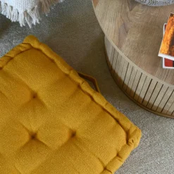 Online Cuscino da pavimento (50 x 50 cm) Monaco curry Cuscini Da Pavimento