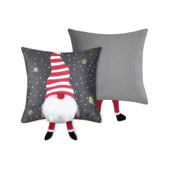 Cuscino di Natale quadrato velluto (40 x 40 cm) Edgard Grigio