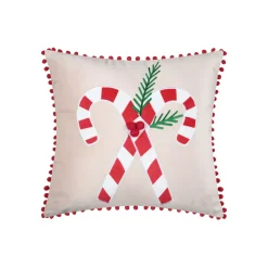 Cuscino natalizio quadrato in velluto (45 x 45 cm) Lucien Rosso