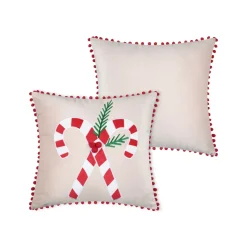 Cuscino natalizio quadrato in velluto (45 x 45 cm) Lucien Rosso
