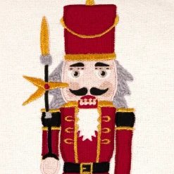 Cuscino natalizio quadrato (45 x 45 cm) Soldato Schiaccianoci Multicolore
