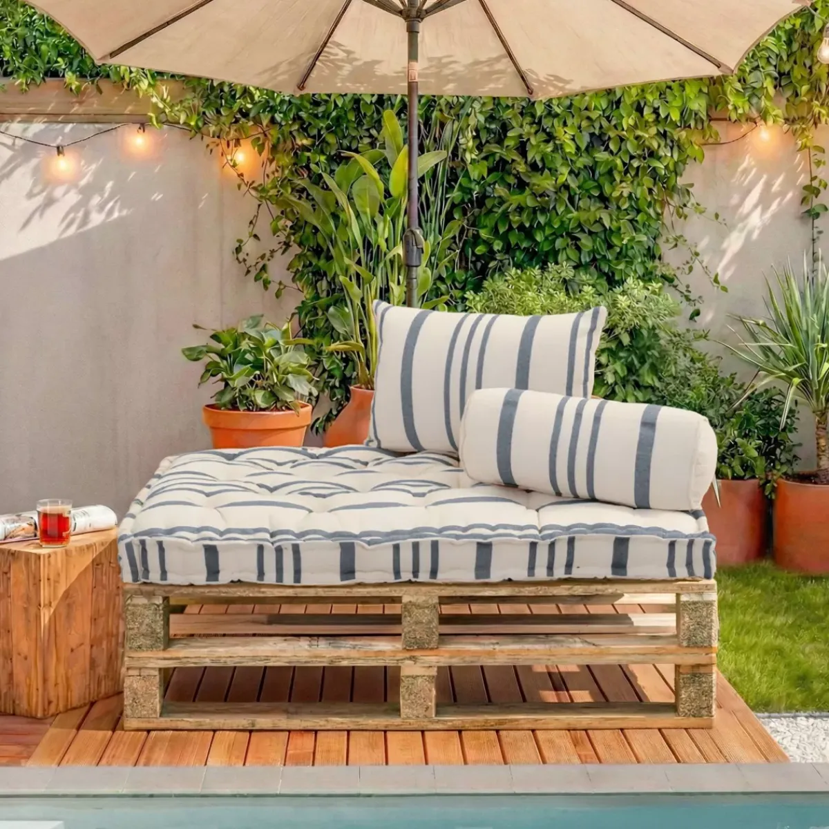 Cuscino per pallet da esterno rettangolare (120 x 80 cm) Nautira Cuscino Decorativo Per Esterno|Accessori E Cuscini