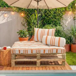 Hot Cuscino per pallet da esterno rettangolare (120 x 80 cm) Nautira Cuscino Decorativo Per Esterno|Accessori E Cuscini