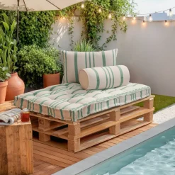 Outlet Cuscino per pallet da esterno rettangolare (120 x 80 cm) Nautira Cuscino Decorativo Per Esterno|Accessori E Cuscini