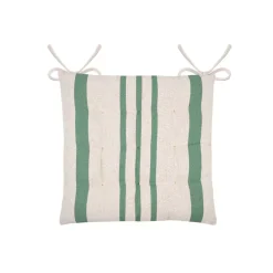 Cuscino per sedia da esterno quadrato in tela di cotone (38 x 38 cm) Nautira Verde