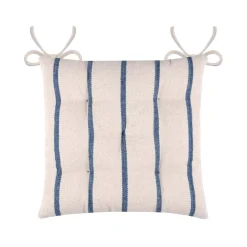 Sale Cuscino per sedia da esterno tela di cotone (40 x 40 cm) Ocealys Blu marino Cuscini Per Sedie E Poltrone|Accessori E Cuscini
