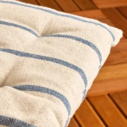 Sale Cuscino per sedia da esterno tela di cotone (40 x 40 cm) Ocealys Blu marino Cuscini Per Sedie E Poltrone|Accessori E Cuscini
