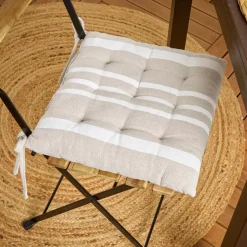 Cuscino per sedia quadrato (38 cm) Manduel Bianco