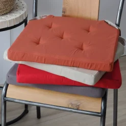 Hot Cuscino per sedia quadrato con chiusura a strappo (38 x 38 cm) Duo Cuscini Per Sedia