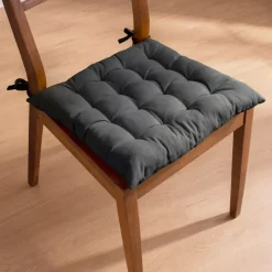 Discount Cuscino per sedia quadrato in cotone (40 x 40 cm) Pixel Grigio Cuscini Per Sedia