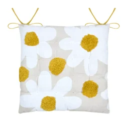 Sale Cuscino per sedia quadrato in cotone (38 x 38 cm) Camille Cuscini Per Sedia