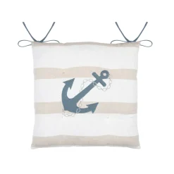 Sale Cuscino per sedia quadrato in cotone (38 x 38 cm) Nautical Cuscini Per Sedia