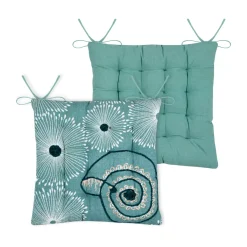 Outlet Cuscino per sedia quadrato in cotone (38x38 cm) Barbados Cuscini Per Sedia