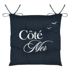 New Cuscino per sedia quadrato in cotone (38x38 cm) Bordemer Cuscini Per Sedia